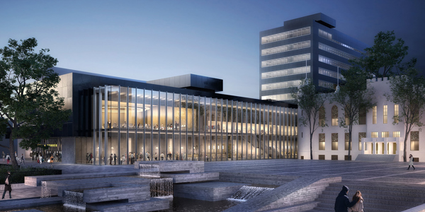 Stadskantoortilburg Glasgevel