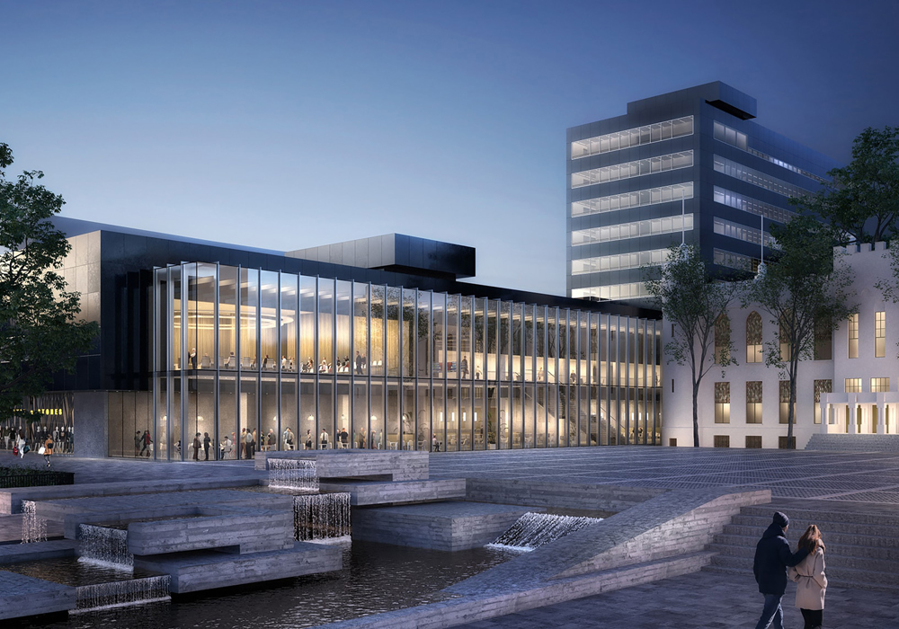 Stadskantoortilburg Glasgevel